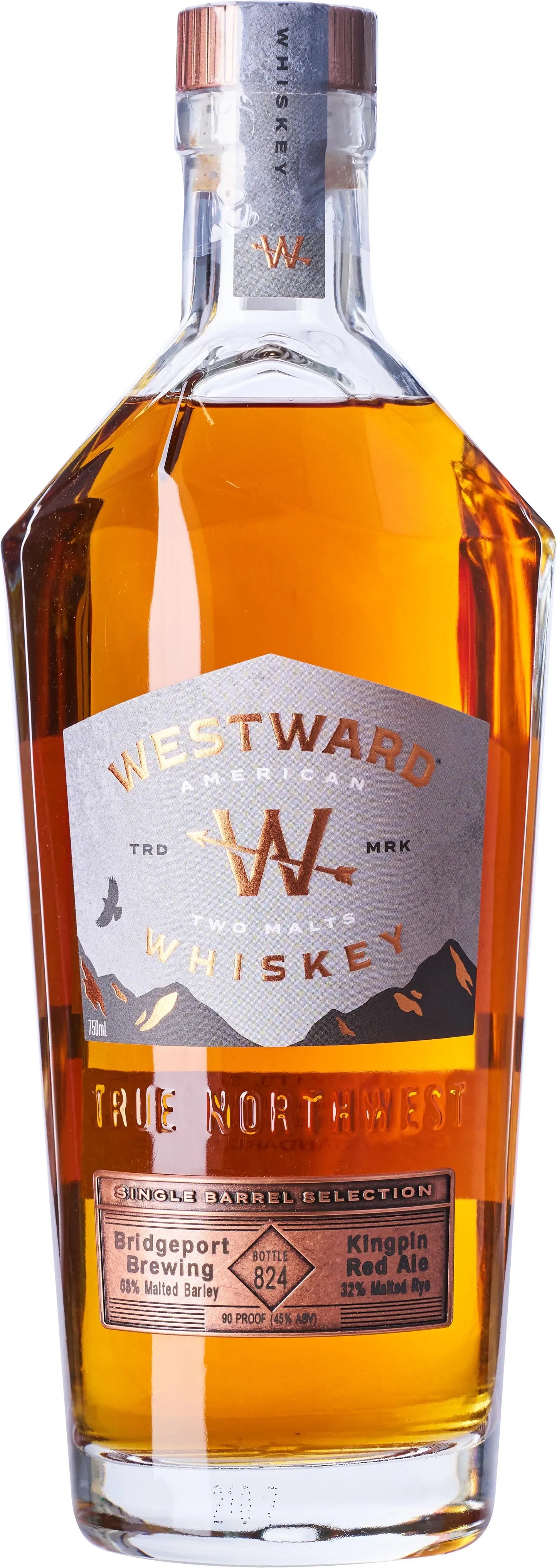 Westward Bridgeport Brewing Single Malt American Whiskey 700ml-Spirits-Westward-[afterpay_alcohol_delivery]-[buy_spirits_online]-[buy_wine_online]-Barrel & Batch