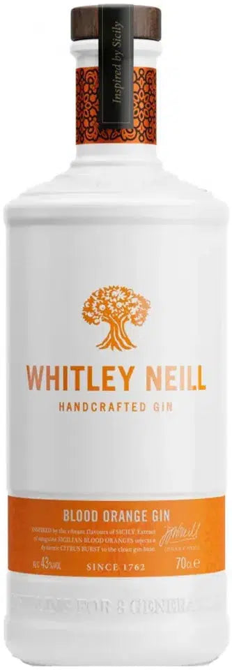 Whitley Neill Blood Orange Gin 700ml-Spirits-Whitley Neill-[afterpay_alcohol_delivery]-[buy_spirits_online]-[buy_wine_online]-Barrel & Batch