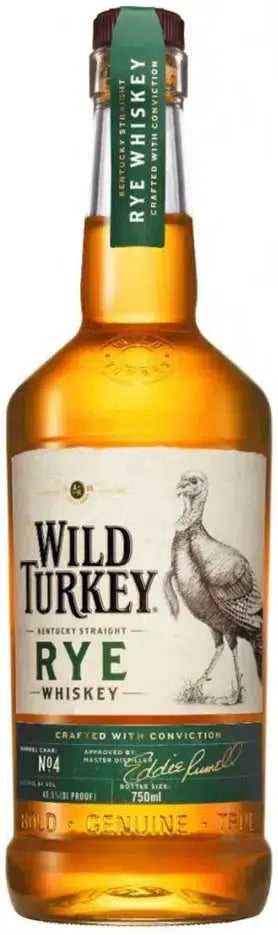 Wild Turkey Rye Whiskey 700ml-Spirits-Wild Turkey-[afterpay_alcohol_delivery]-[buy_spirits_online]-[buy_wine_online]-Barrel & Batch