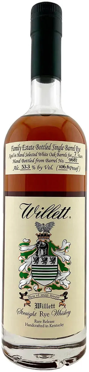 Willett 7 Year Old Cask Strength Single Barrell Straight Rye Whiskey 700ml-Spirits-Willett Distillery-[afterpay_alcohol_delivery]-[buy_spirits_online]-[buy_wine_online]-Barrel & Batch