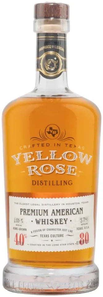 Yellow Rose Premium American Whiskey 700ml-Spirits-Yellow Rose Distilling-[afterpay_alcohol_delivery]-[buy_spirits_online]-[buy_wine_online]-Barrel & Batch