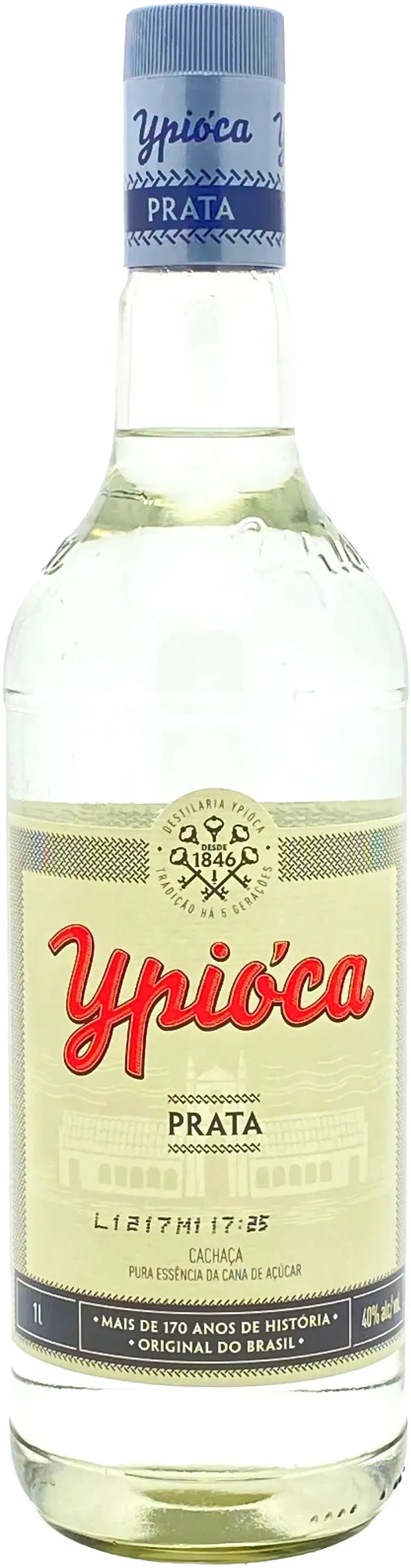 Ypioca Prata Cachaca 1L-Spirits-Ypioca-[afterpay_alcohol_delivery]-[buy_spirits_online]-[buy_wine_online]-Barrel & Batch