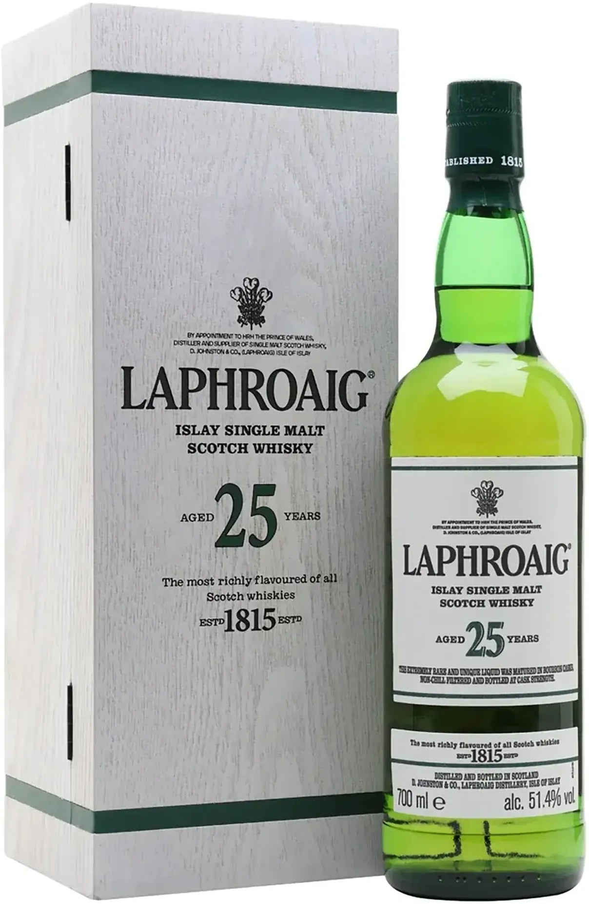 Laphroaig 25 Year Old Single Malt Scotch Whisky 700ml