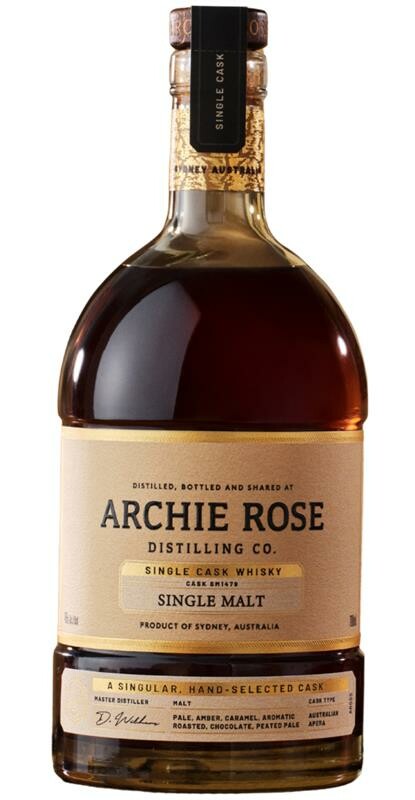 Buy Archie Rose Distilling Co. Single Cask Single Malt Whisky SM1479 700ml Online at Barrel and Batch