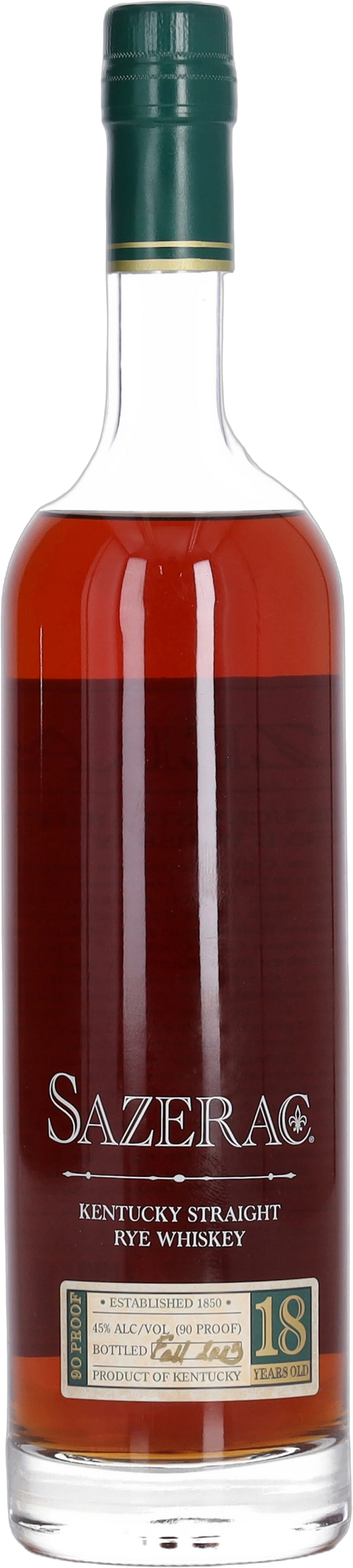 Sazerac 18 Year Old Kentucky Straight Rye Whiskey 45% 750ml