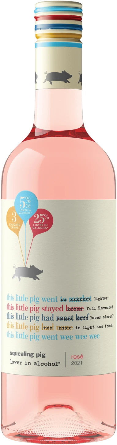 Squealing Pig Zero Alcohol Rosé 375ml bottle