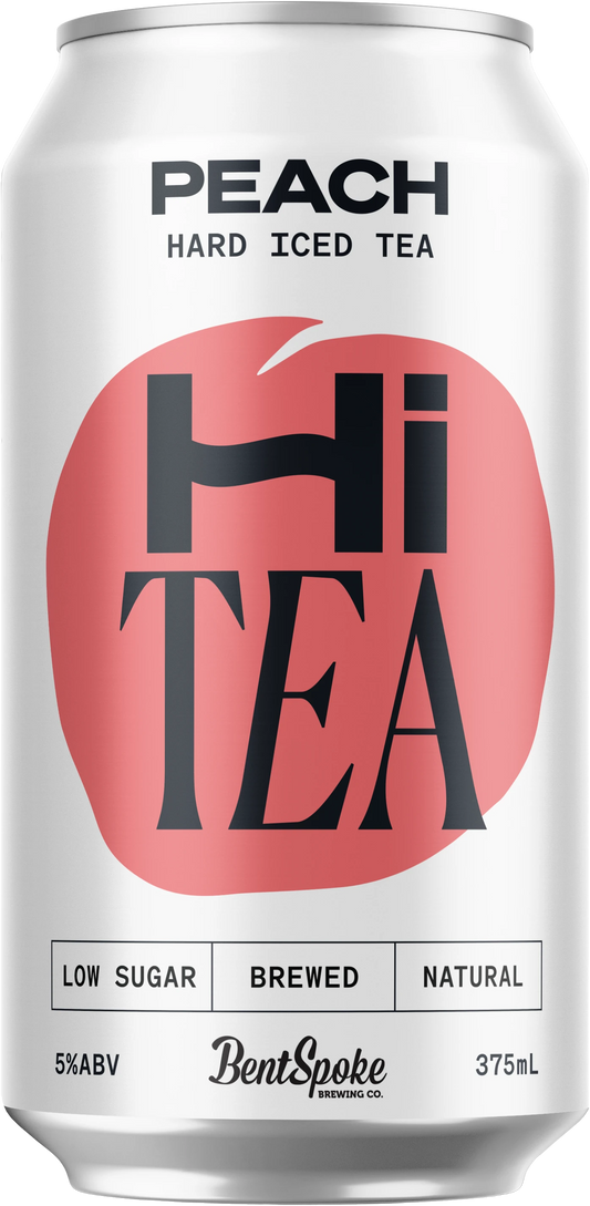 Hi Tea Hard Iced Tea Peach 5% 16 Pack Cans 375ml