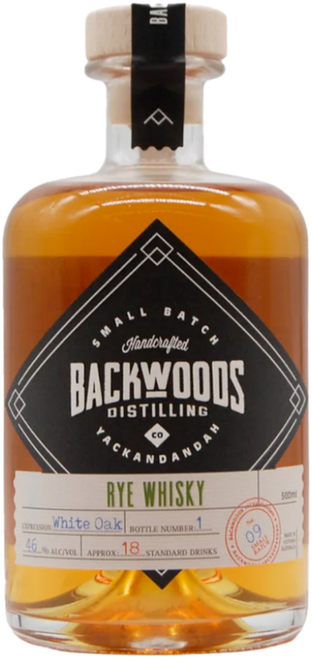 Backwoods Rye Batch 9 White Oak Whisky 500ml